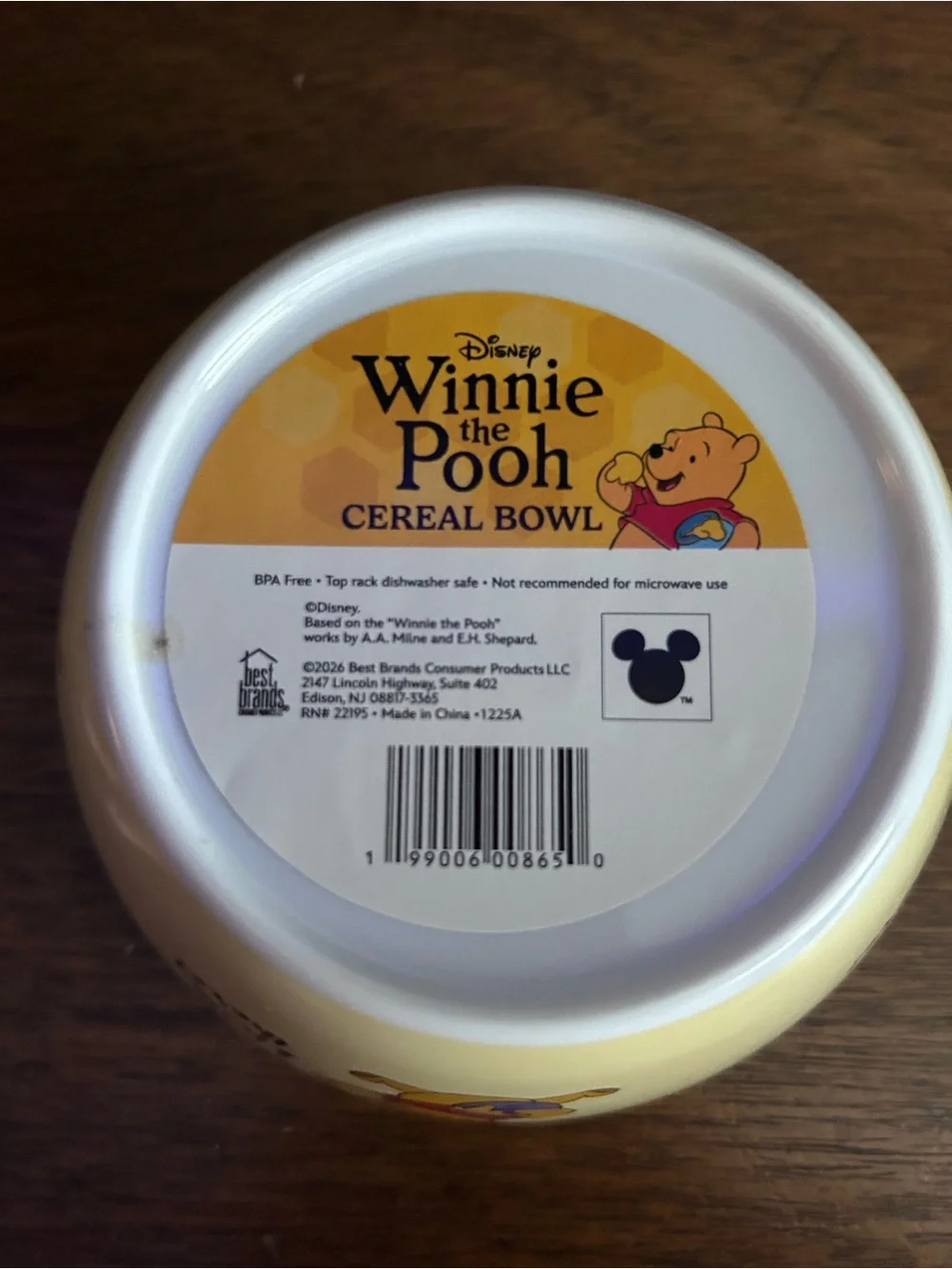 Disney Winnie the Pooh Cereal Bowl